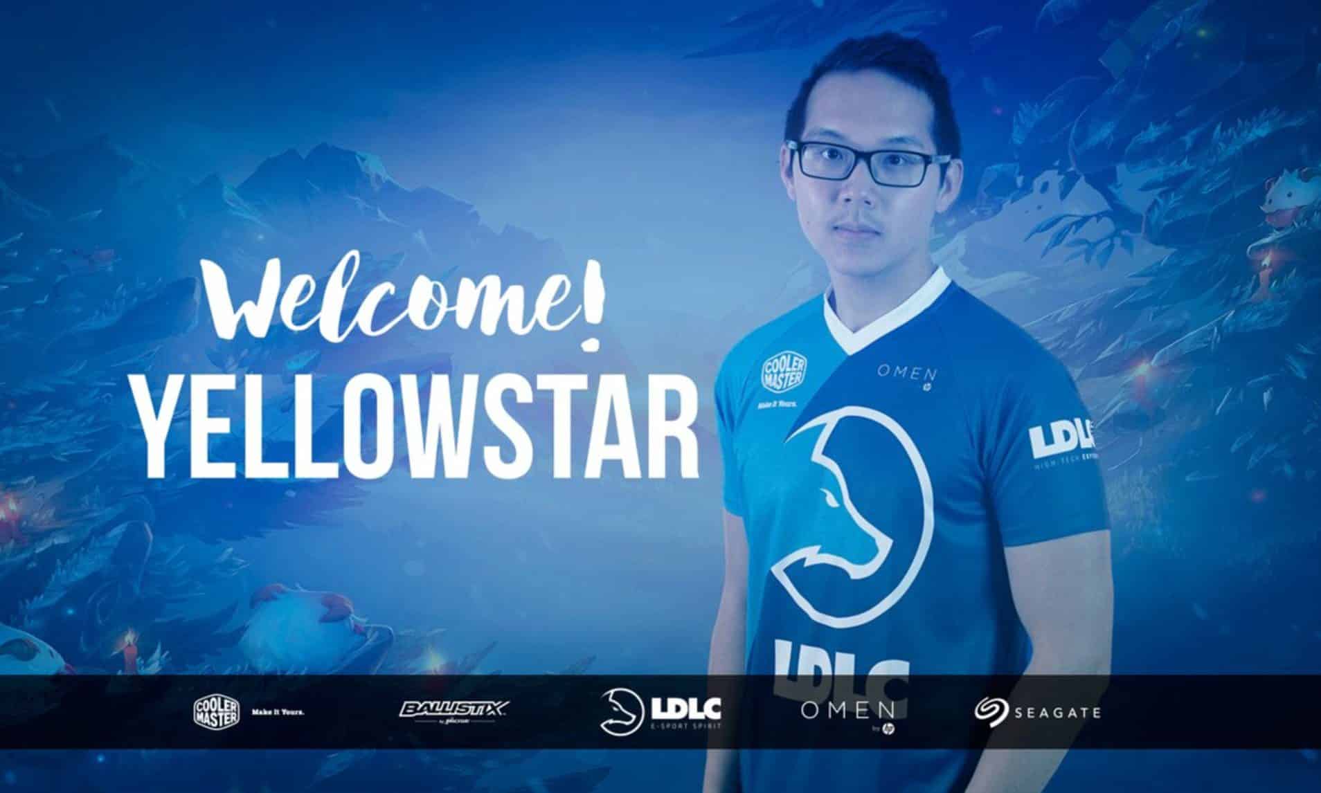 YellOwStaR retour LDLC OL head coach League of Legends 2020-2022 Welcome Yellowstar coaching LoL